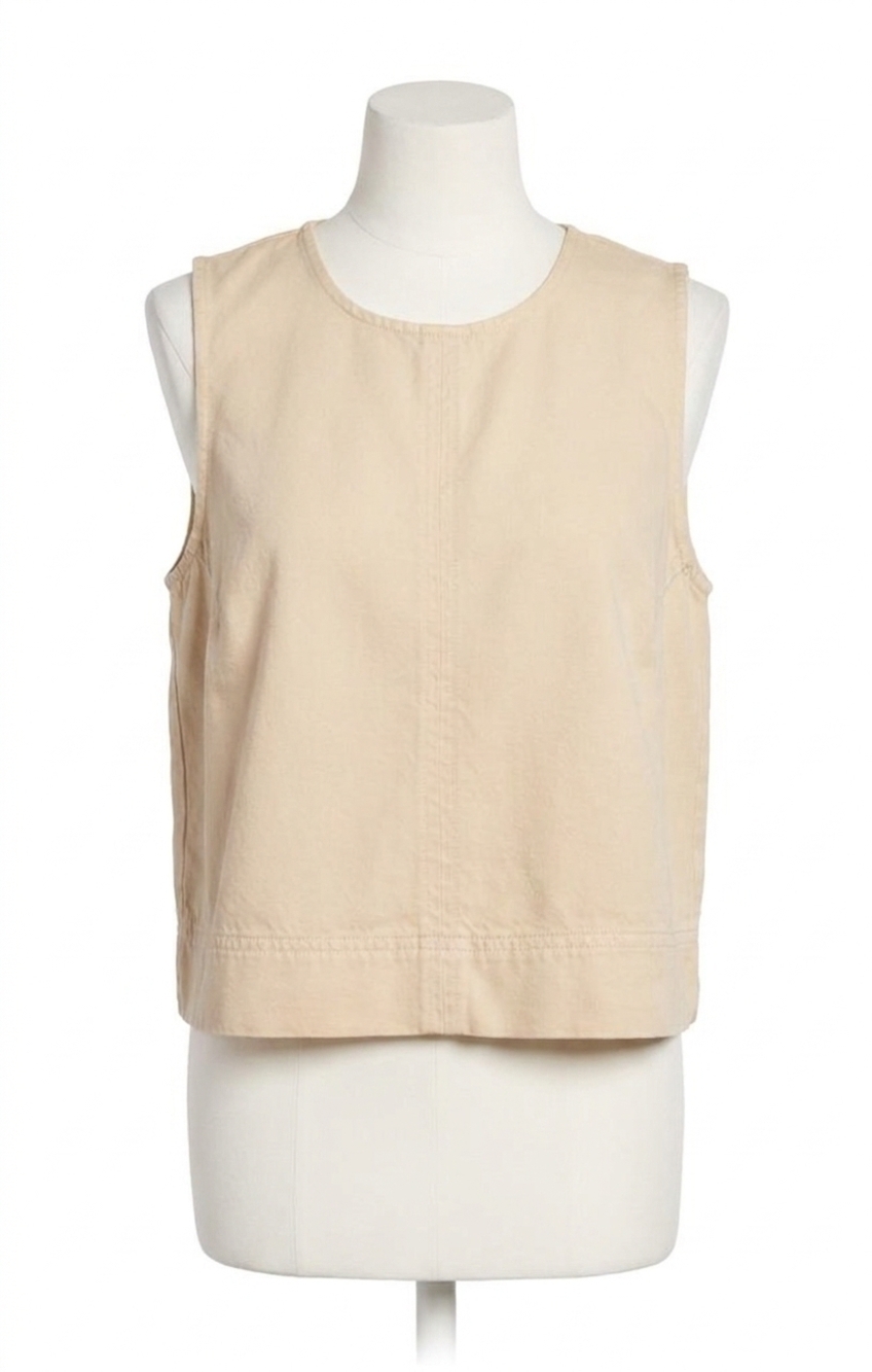 NEW Z SUPPLY women's sun seeker twill tank top in parchment